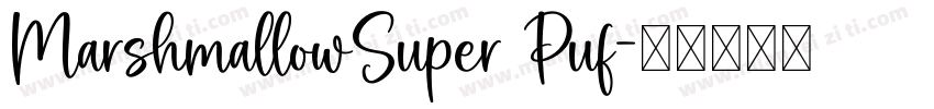 MarshmallowSuper Puf字体转换